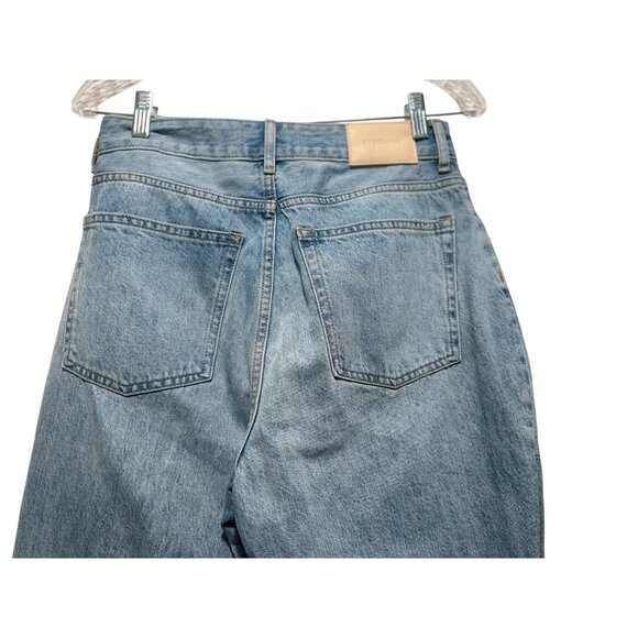 Everlane Curvy 90s Cheeky Straight Jeans Size 28 Blue Button Fly Organic Cotton - Picture 10 of 15